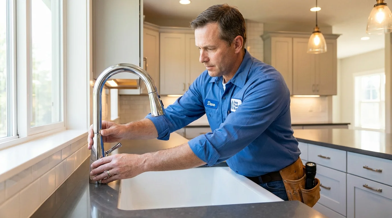 Kitchen faucet installation by Johns Plumbing LLC in The Dalles