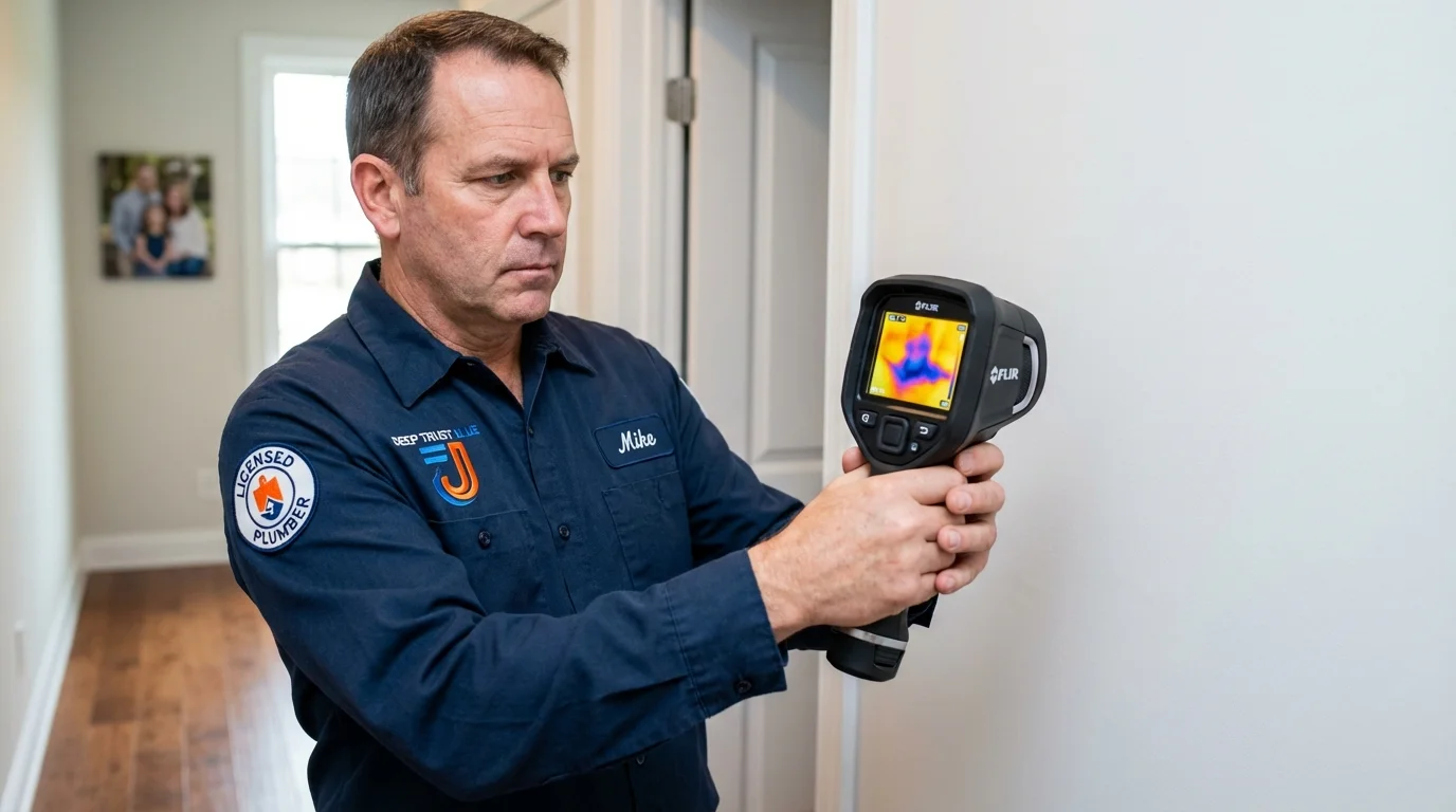 Thermal imaging leak detection by Johns Plumbing LLC in The Dalles